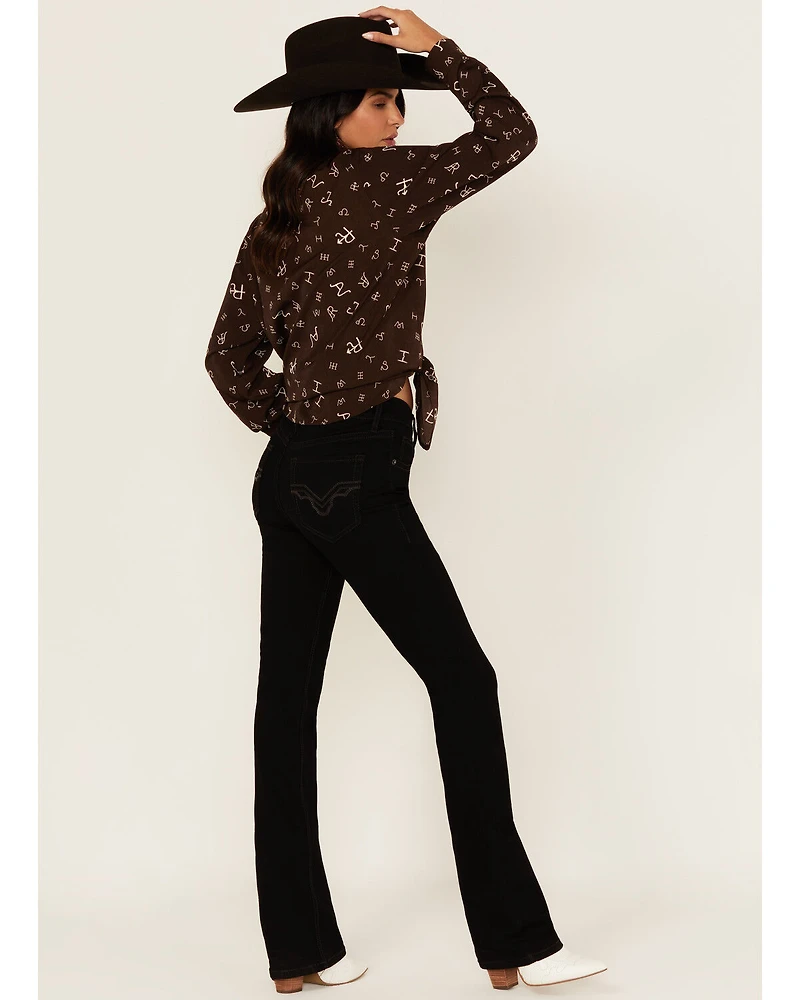 Rock & Roll Denim Women's Mid Rise Bootcut Stretch Jeans