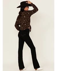 Rock & Roll Denim Women's Mid Rise Bootcut Stretch Jeans