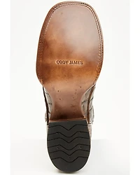 Cody James Men's Exotic Caiman Tail Skin Western Boots - Broad Square Toe