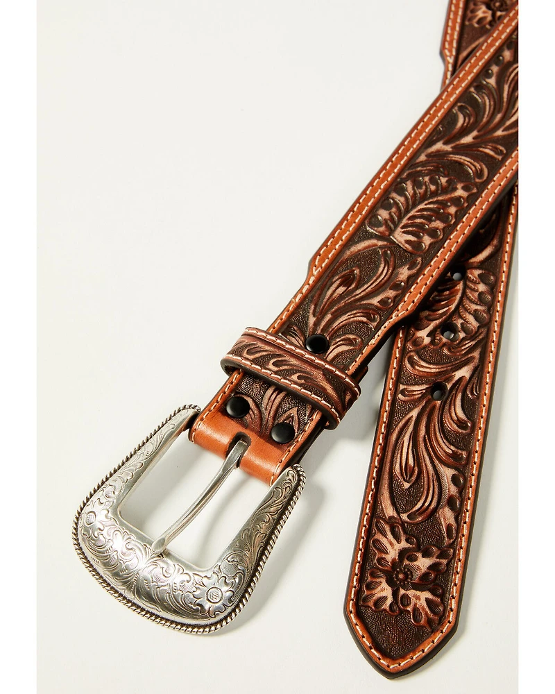 Cody James Men's Floral Tooled Belt