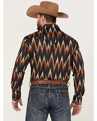 Dale Brisby Men's All-Over Digtal Print Long Sleeve Snap Western Shirt
