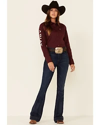 Ariat Women's Zinfandel Team Kirby Stretch Long Sleeve Button Shirt