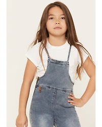 Hayden Girls' Medium Wash Denim Overalls