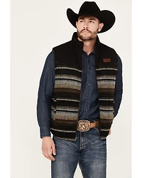 Cinch Men's Canvas Reversible Quilted Striped Zip Vest