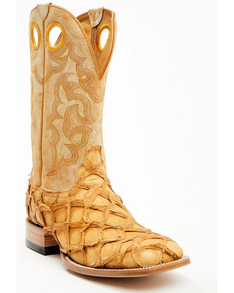 Cody James Men's Exotic Pirarucu Western Boots - Broad Square Toe