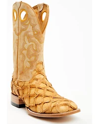 Cody James Men's Exotic Pirarucu Western Boots - Broad Square Toe