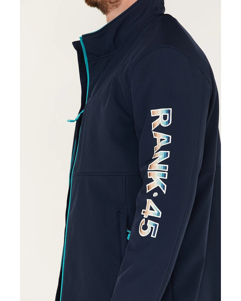 RANK 45® Men's Irwin Logo Softshell Jacket