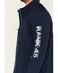 RANK 45® Men's Irwin Logo Softshell Jacket