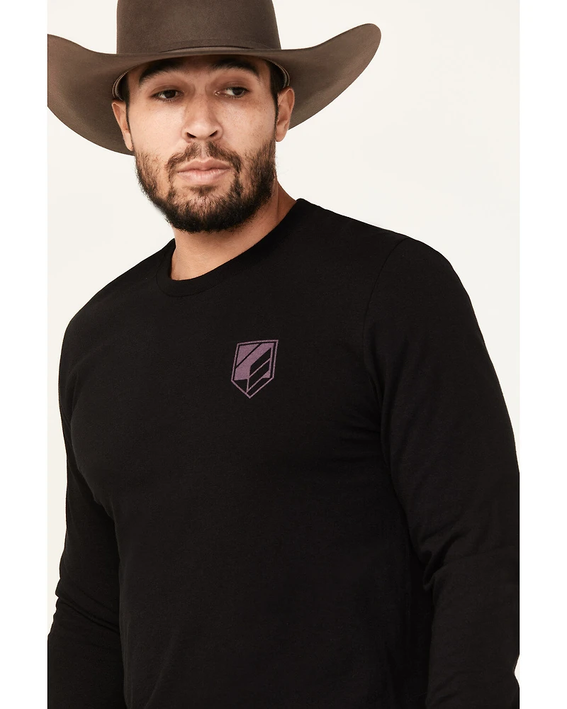 RANK 45® Men's Bucklog Long Sleeve Graphic T-Shirt
