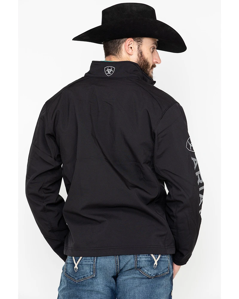 Ariat Men's Black Logo 2.0 Softshell Jacket - Tall