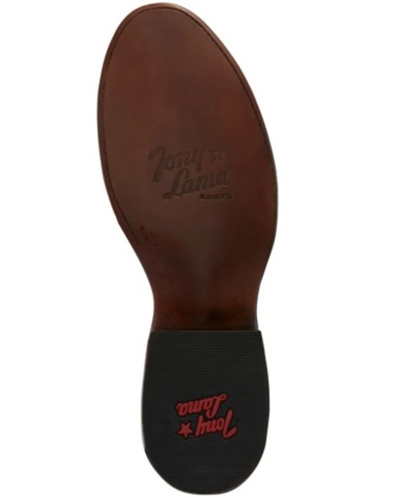 Tony Lama Men's Patron Saddle Exotic Smooth Western Boots - Round Toe