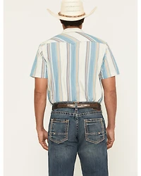 Ariat Men's Hilton Retro Fit Striped Short Sleeve Snap Western Shirt