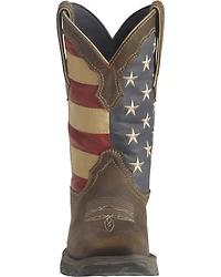 Durango Lady Rebel American Flag Western Performance Boots - Broad Square Toe