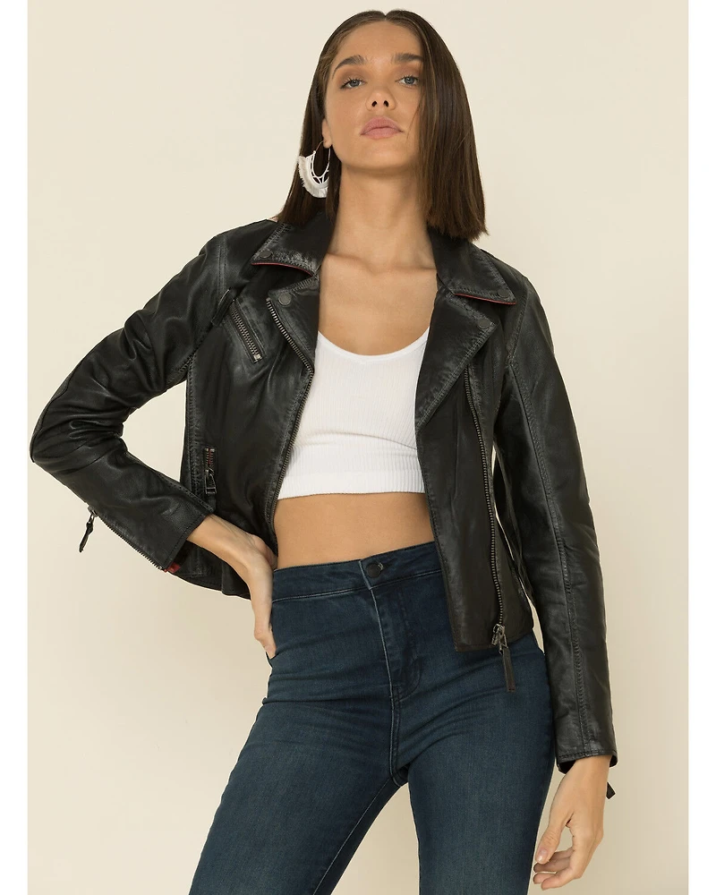 Mauritius Leather Women's Christy Scatter Star Jacket
