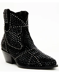 Italian Cowboy Women's Astra Studded Fashion Booties - Snip Toe