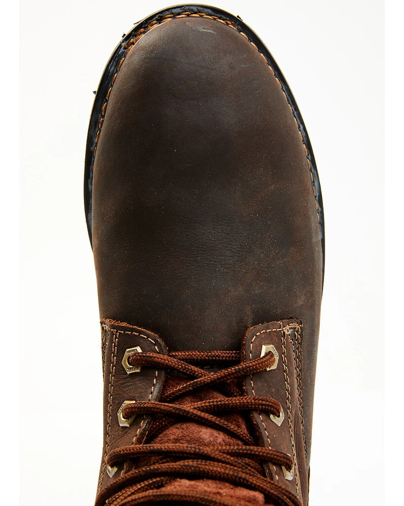 Hawx Men's 6" Oily Crazy Horse Lace-Up Work Boot - Composite Toe