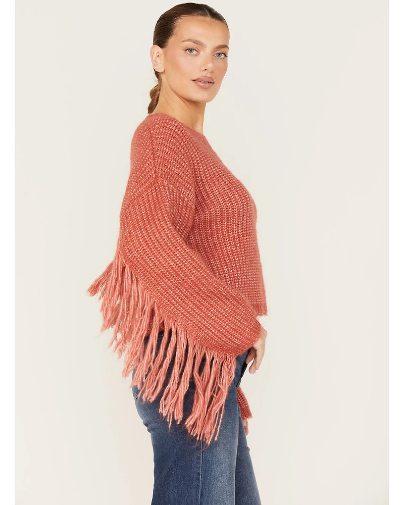 Wild Moss Women's Fringe Sweater