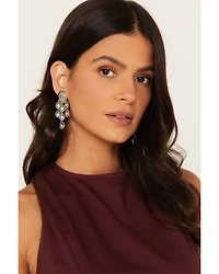 Paige Wallace Women's Silver Concho Dangle Earrings