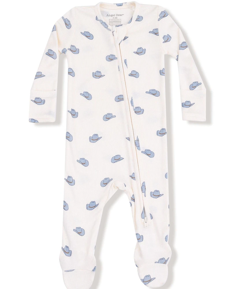Angel Dear Infant Boys' Cowboy Hat Zippered Onesie
