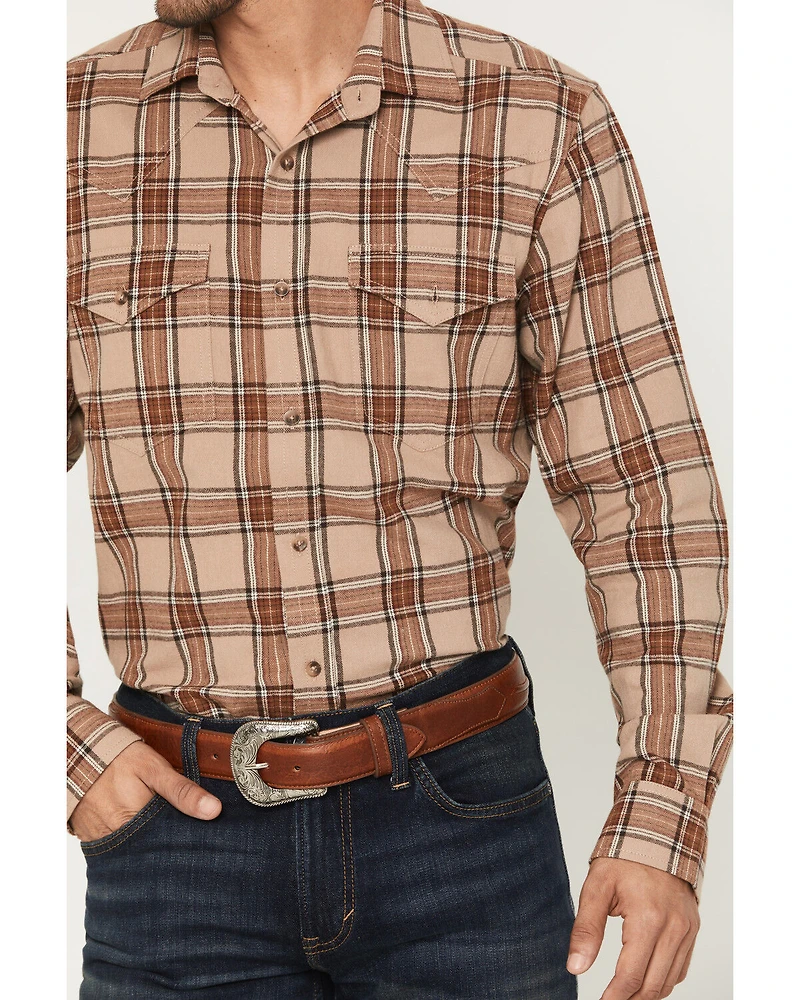Cody James Black 1978® Men's Brenden Plaid Print Long Sleeve Button-Down Flannel Shirt