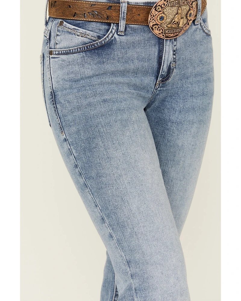 Wrangler Women's Nadia Medium Wash Mid Rise Ultimate Riding Bootcut Stretch Denim Jeans