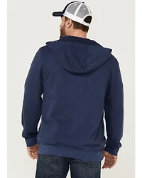 Brothers and Sons Men's Weathered French Terry Zip-Front Hooded Jacket