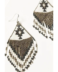 Idyllwind Women's Beaded Bianco Earrings