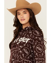 Wrangler Women's Rope Print Logo Hoodie