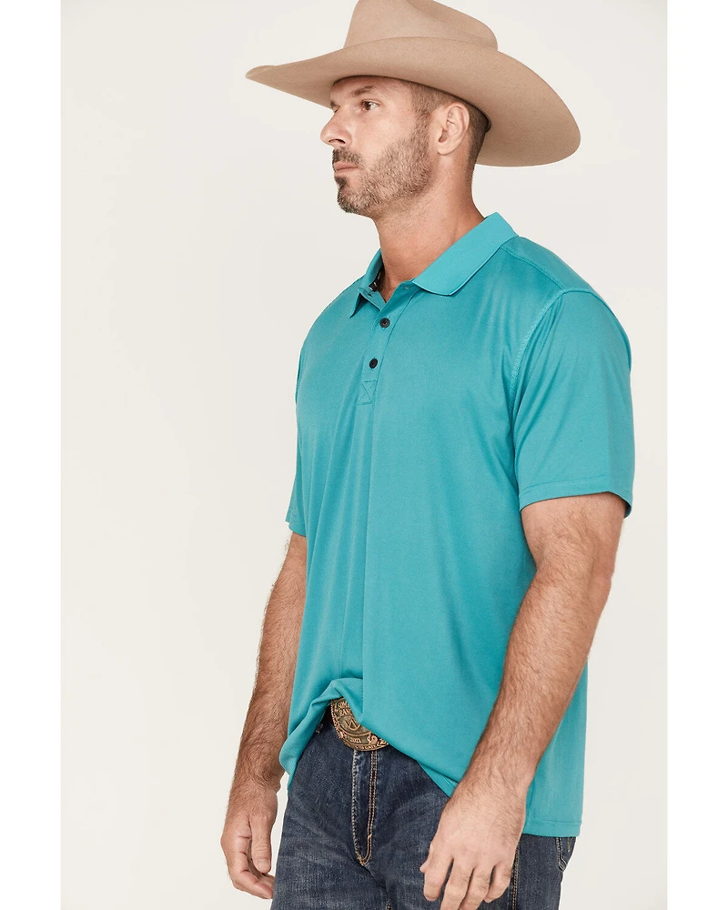 RANK 45® Men's Spinner Solid Short Sleeve Polo Shirt