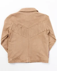 Shyanne Toddler Girls' Faux Suede Fringe Jacket