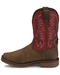 Justin Men's Broncy Waterproof Western Work Boots - Composite Toe