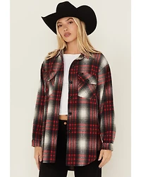 STS Ranchwear by Carroll Women's Bailey Plaid Print Button-Down Shacket