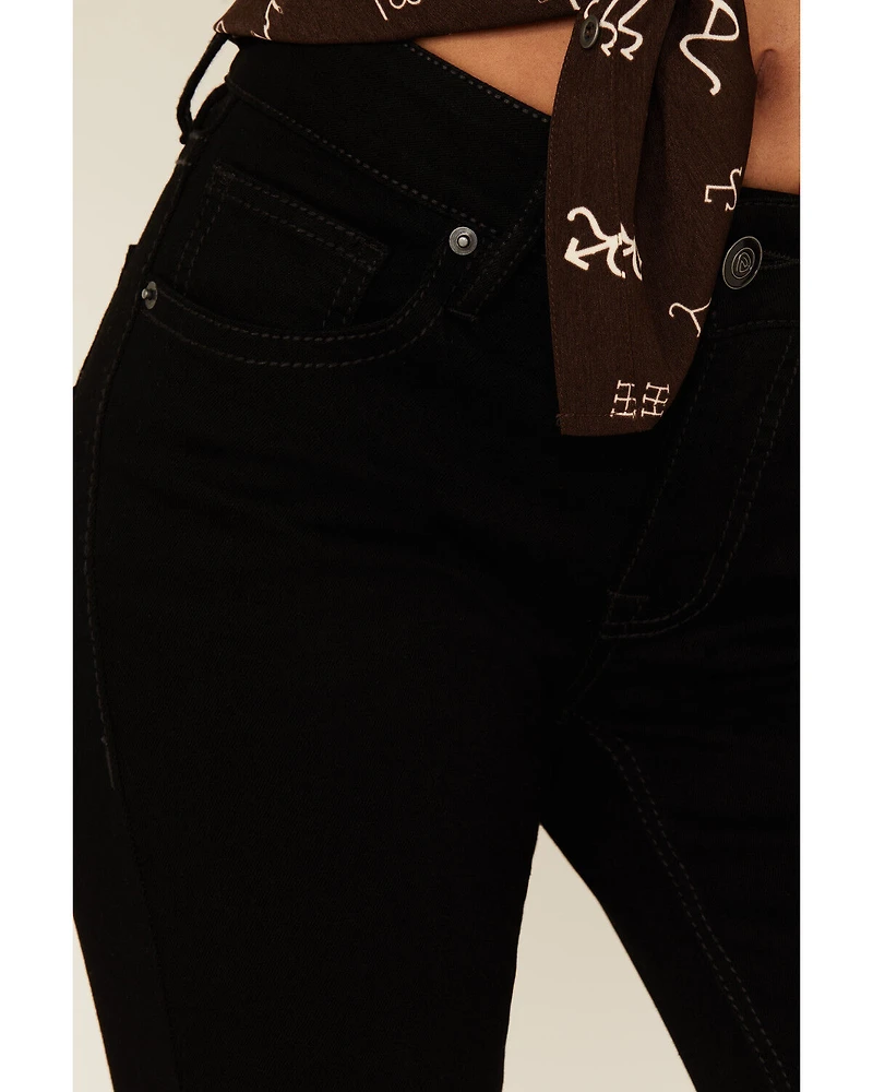 Rock & Roll Denim Women's Mid Rise Bootcut Stretch Jeans
