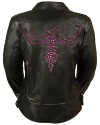 Milwaukee Leather Women's Concealed Carry Embroidered Phoenix Jacket - 5X