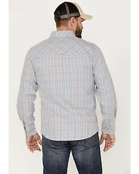 Resistol Men's Dakota Medium Plaid Print Long Sleeve Button Down Shirt