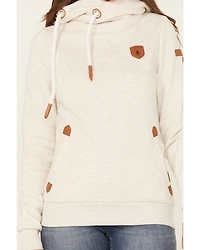 Wanakome Women's Artemis Cowl Neck Hooded Sweatshirt