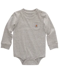 Carhartt Infant Boys' Logo Pocket Long Sleeve Onesie