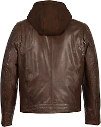 Milwaukee Leather Men's Zipper Front Jacket w/ Removable Hood