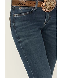 Wrangler Retro Women's Jana Dark Wash Mid Rise Mae Trouser Jeans