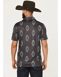 Hooey Men's Weekender Southwestern Print Polo Shirt
