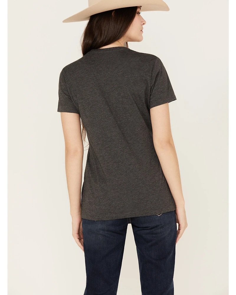 Ariat Women's Cow Print Logo Short Sleeve Graphic Tee