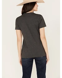 Ariat Women's Cow Print Logo Short Sleeve Graphic Tee