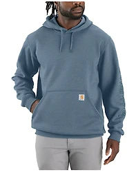 Carhartt Men's Loose Fit Midweight Logo Sleeve Graphic Hooded Sweatshirt