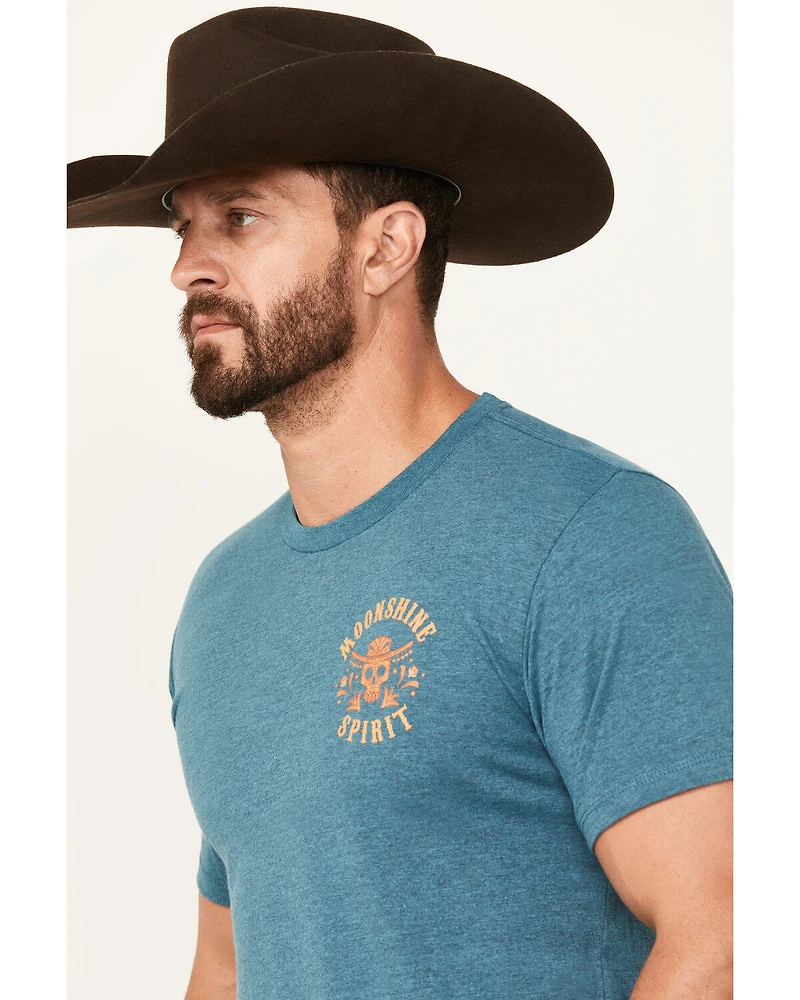 Moonshine Spirit Men's Mariachi Mandala Short Sleeve Graphic T-Shirt