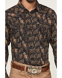 Cody James Men's Desert Dapper Paisley Print Long Sleeve Snap Western Shirt