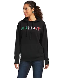 Ariat Women's Mexico Embroidered Logo Pullover Hoodie - Plus