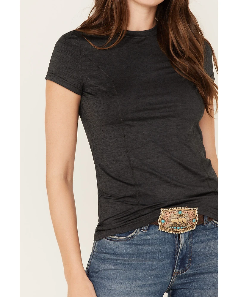 RANK 45® Women's Solid Short Sleeve Performance Tee