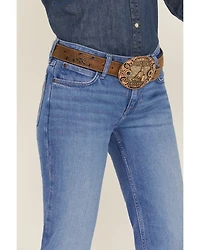 Wrangler Retro Women's Mae Medium Wash Mid Rise Trouser Denim Jeans