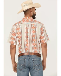 Ariat Men's Wade Southwestern Striped Short Sleeve Button-Down Western Shirt
