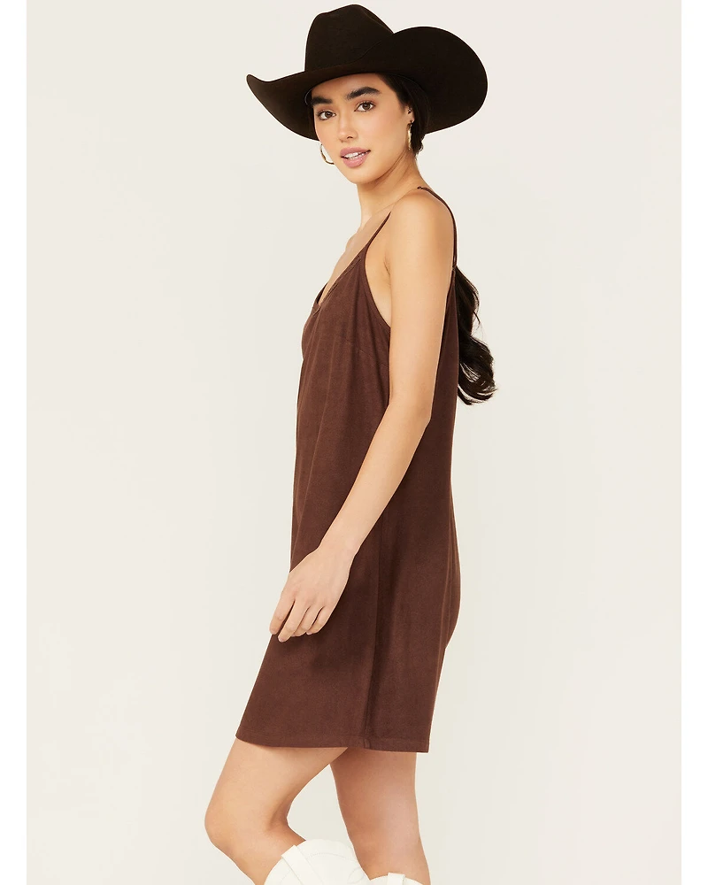 Shyanne Women's Faux Suede Sleeveless Mini Dress